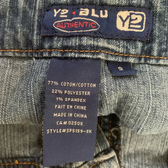 Vintage Y2 Blu Authentic Denim Jean Midi Pencil Skirt Size 9 - Picture 4 of 4